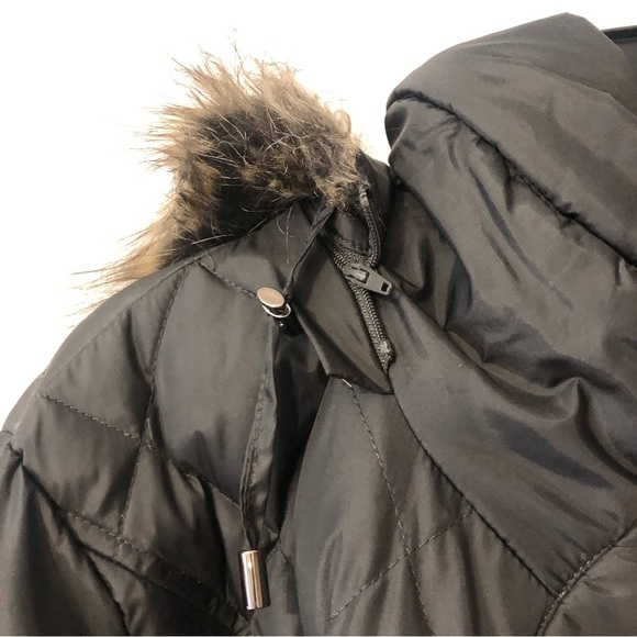 London Fog Hooded Winter Coat Black XL - Picture 7 of 9